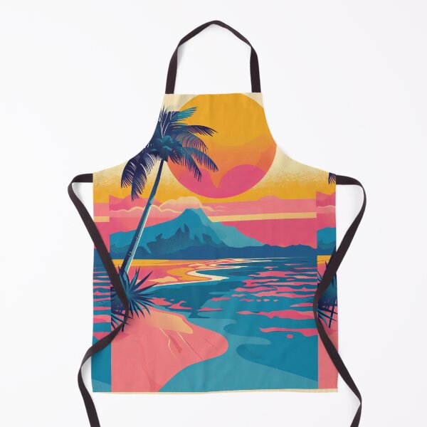 Item preview, 80s Style Poster. Palm Trees, Sun, Water designed and sold by Piotrek0001.