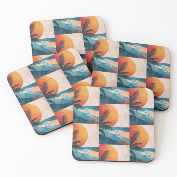 Item preview, 80s Style Poster. Palm Trees, Sun, Water designed and sold by Piotrek0001.