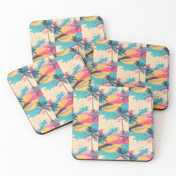 Item preview, 80s Style Poster. Palm Trees, Sun, Water designed and sold by Piotrek0001.