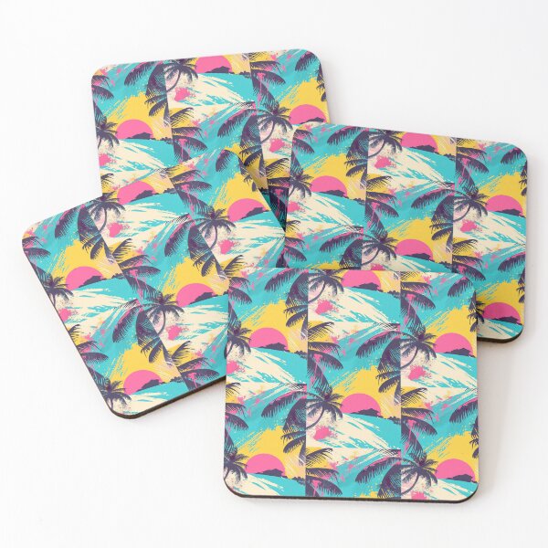 Item preview, 80s Style Poster. Palm Trees, Sun, Water designed and sold by Piotrek0001.