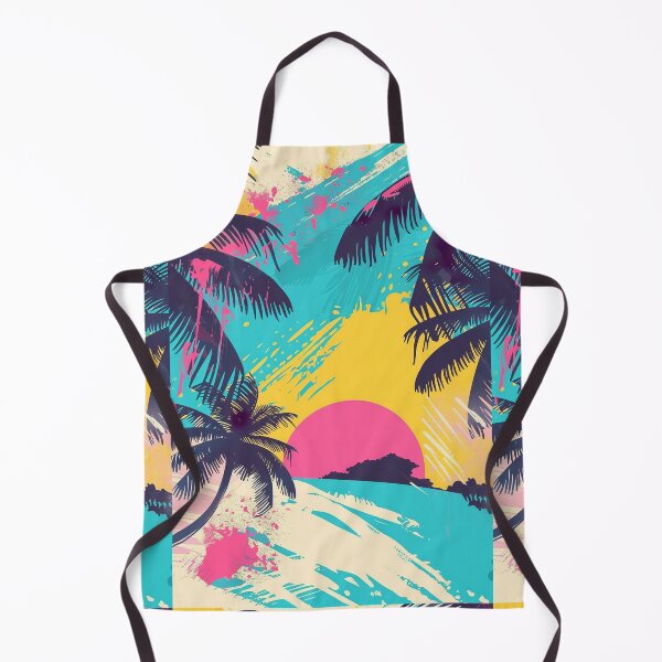 Item preview, 80s Style Poster. Palm Trees, Sun, Water designed and sold by Piotrek0001.