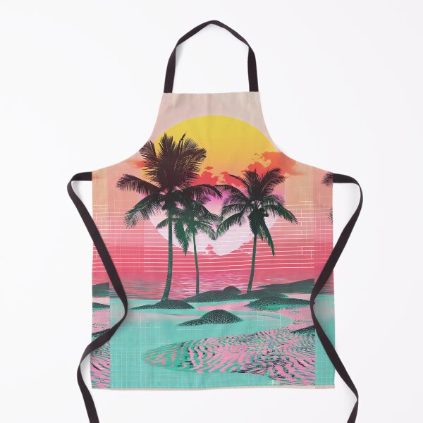 Item preview, 80s Style Poster. Palm Trees, Sun, Water designed and sold by Piotrek0001.