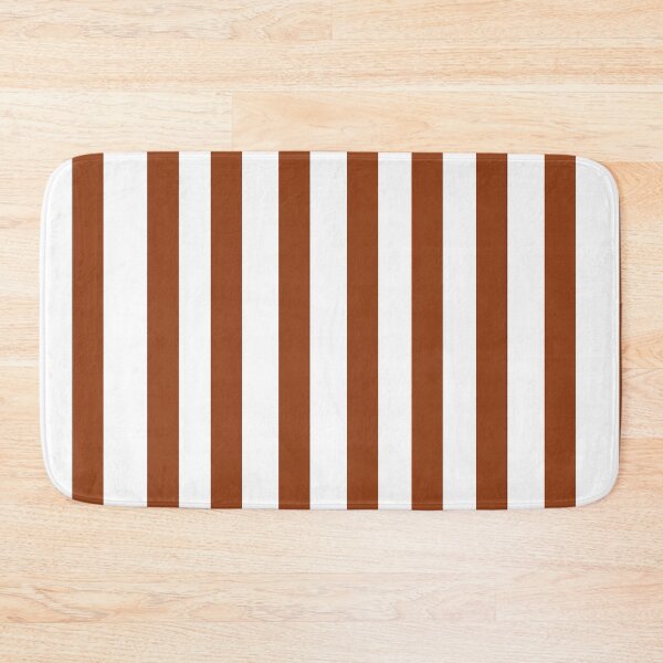 Item preview, vertical wide and thick stripe fashion brown and white color designed and sold by Carlos Gudino.
