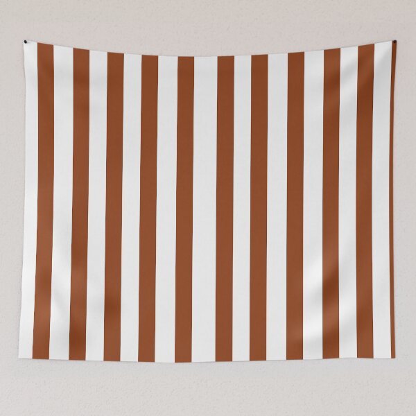 Item preview, vertical wide and thick stripe fashion brown and white color designed and sold by Carlos Gudino.