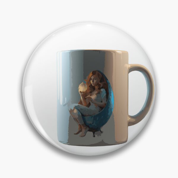 Item preview, cup & girl in vector style,mocap design  designed and sold by Creative88Art.