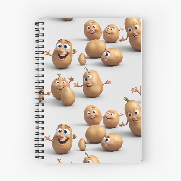 Item preview, Funny Laughing Potatoes Pattern designed and sold by AleksKos.