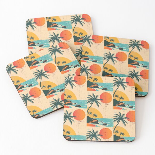 Item preview, 80s Style Poster. Palm Trees, Sun, Water designed and sold by Piotrek0001.