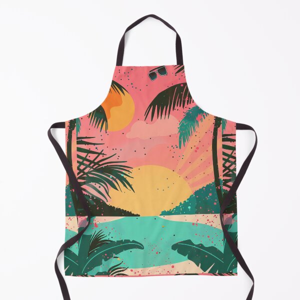 Item preview, 80s Style Poster. Palm Trees, Sun, Water designed and sold by Piotrek0001.