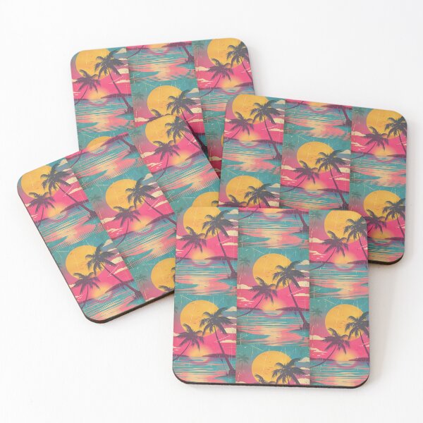 Item preview, 80s Style Poster. Palm Trees, Sun, Water designed and sold by Piotrek0001.