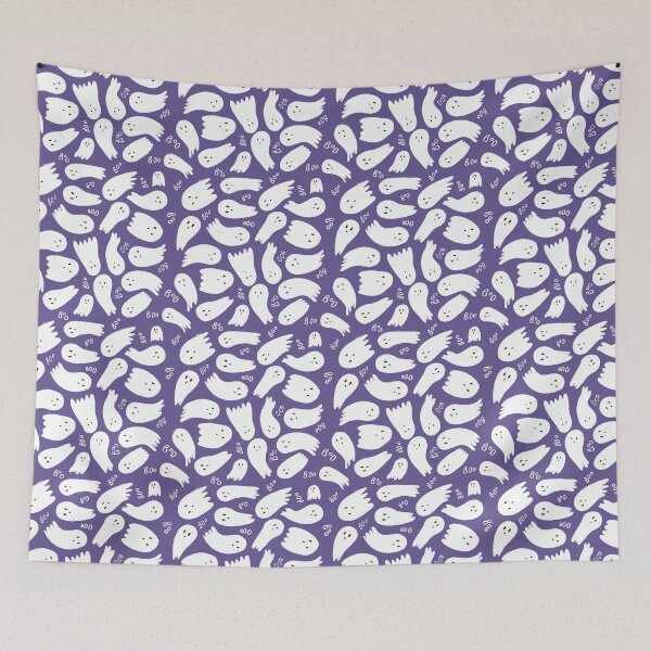 Item preview, Cute Boo Ghost (Purple) designed and sold by booksoncanvas.