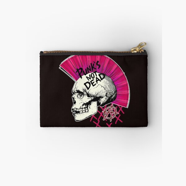 Artikelvorschau, Punk´s not Dead - Totenkopf mit Iro entworfen und verkauft von CorvusLunaArt.