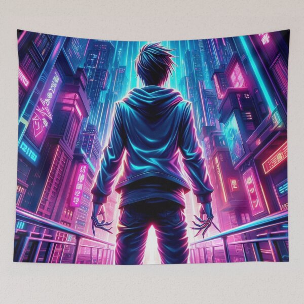 Item preview, The Guardian of the Neon City designed and sold by Cosas de Datherna.