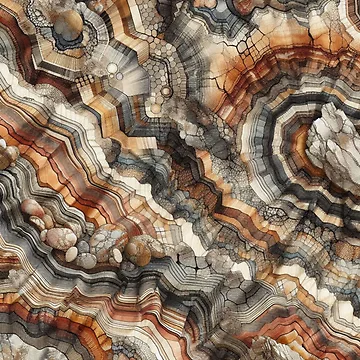 Artwork thumbnail, Rock Layers Fabric Pattern by Rui Fernandes
