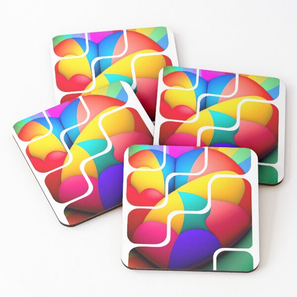 Item preview, Colorful Hearts Separated designed and sold by Sarah  English.