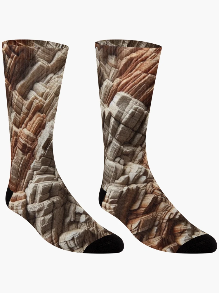 Thumbnail 3 of 5, Socks, Earthy Textures designed and sold by Rui Fernandes.