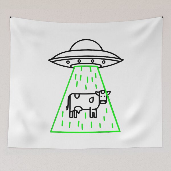 Item preview, UFO Captures Cow designed and sold by alacaz.
