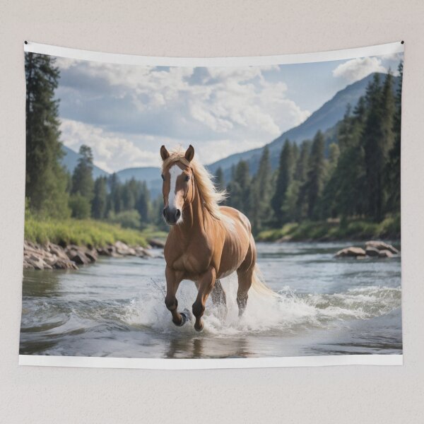 Item preview, Haflinger horse crosses the river designed and sold by OxiSkor.