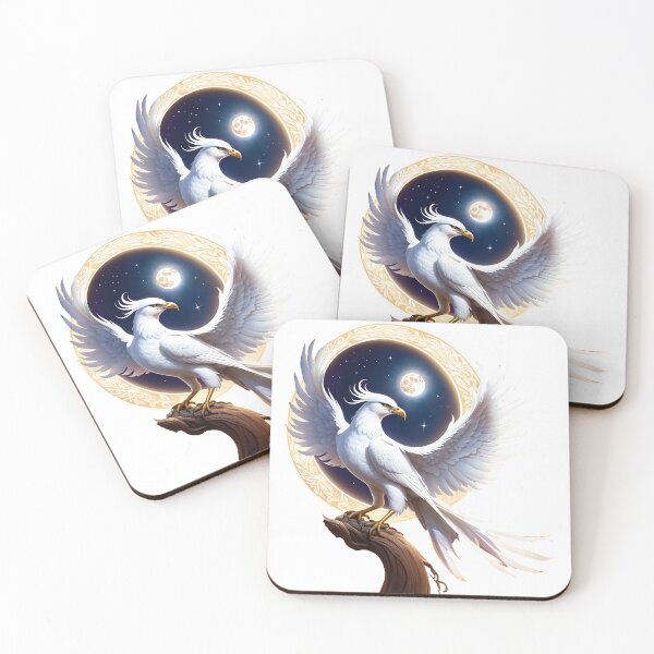 Item preview, Mystic White Phoenix on a branch  designed and sold by Moonde04.