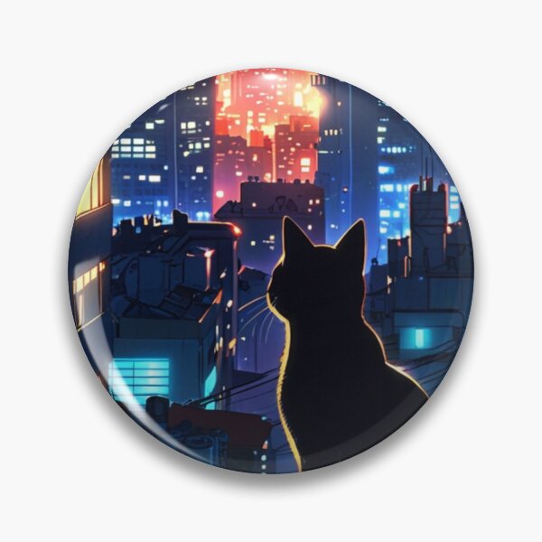 Item preview, "Urban Explorer" anime style cat illustration designed and sold by KatDesings.