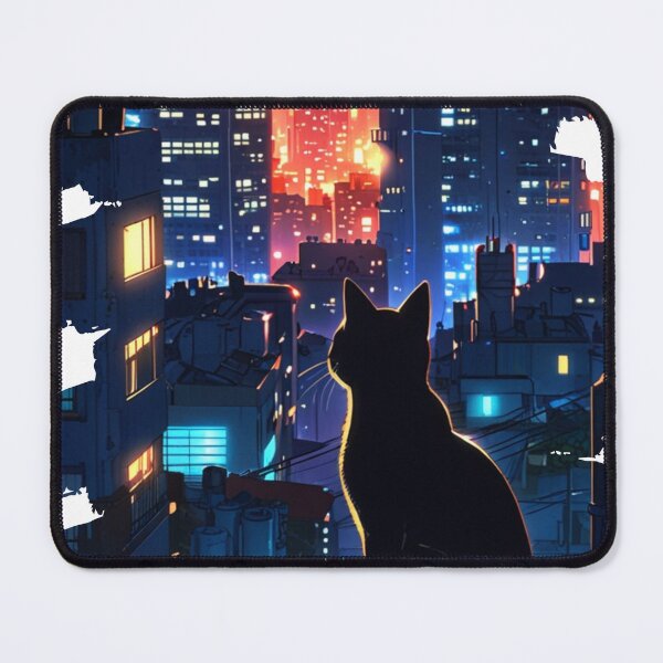Item preview, "Urban Explorer" anime style cat illustration designed and sold by KatDesings.