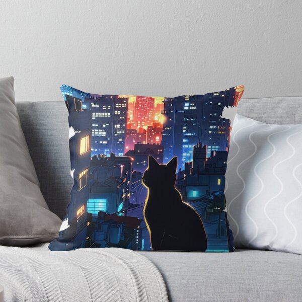 Item preview, "Urban Explorer" anime style cat illustration designed and sold by KatDesings.