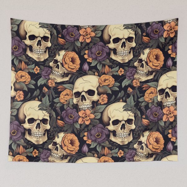 Item preview, Retro Orange Skulls designed and sold by karsad.