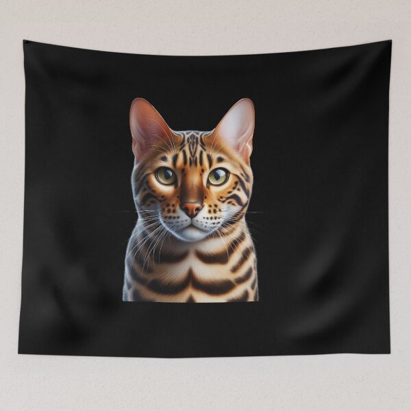 Item preview, Bengal Cat Face Tee - Lover Apparel designed and sold by IKOK.