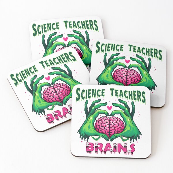 Item preview, Science Teachers Love Brains funny Halloween spooky zombie design designed and sold by LuxindaSwirl.