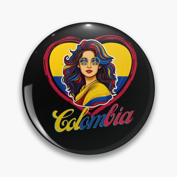 Item preview, Girl Messy Hair Colombia Pride designed and sold by EULALIA Twarog.