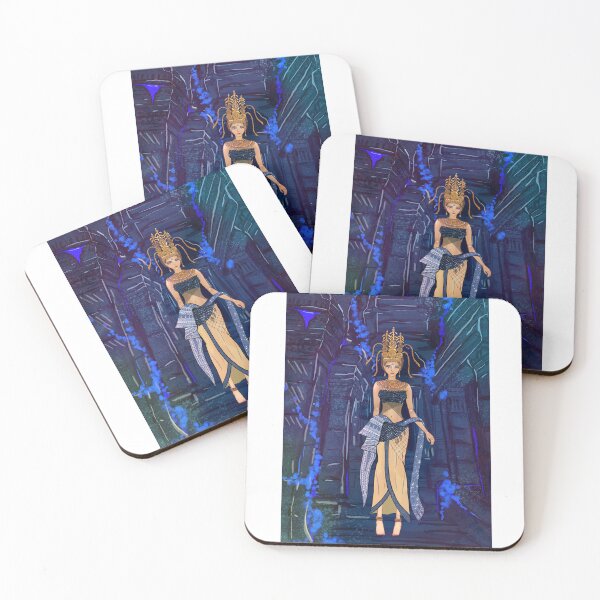 Item preview, Cambodian APSARA in blue -  designed and sold by tenkenryujin.