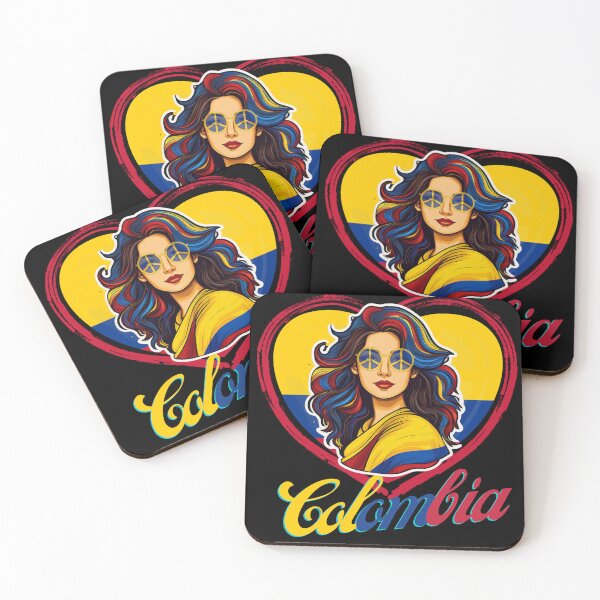 Item preview, Girl Messy Hair Colombia Pride designed and sold by EULALIA Twarog.