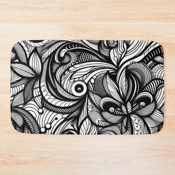 Item preview,  Black and White Fabric Pattern designed and sold by Rui Fernandes.