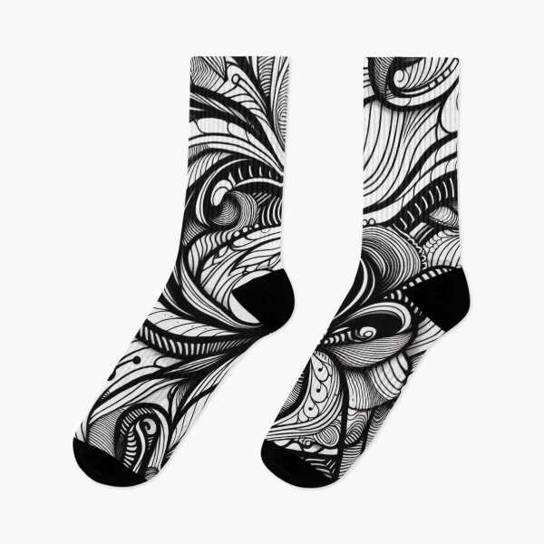 Item preview,  Black and White Fabric Pattern designed and sold by Rui Fernandes.