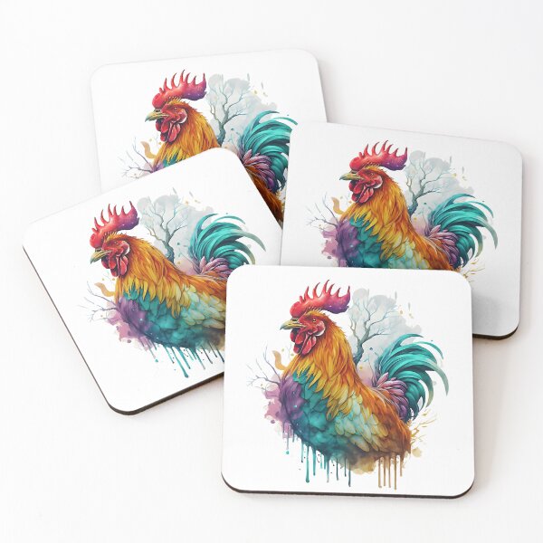 Item preview, Gallic Rooster watercolor art designed and sold by Ann Miu Deluxe.