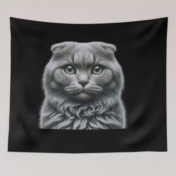 Item preview, Cute Scottish Fold Cat Tee - Unique designed and sold by IKOK.