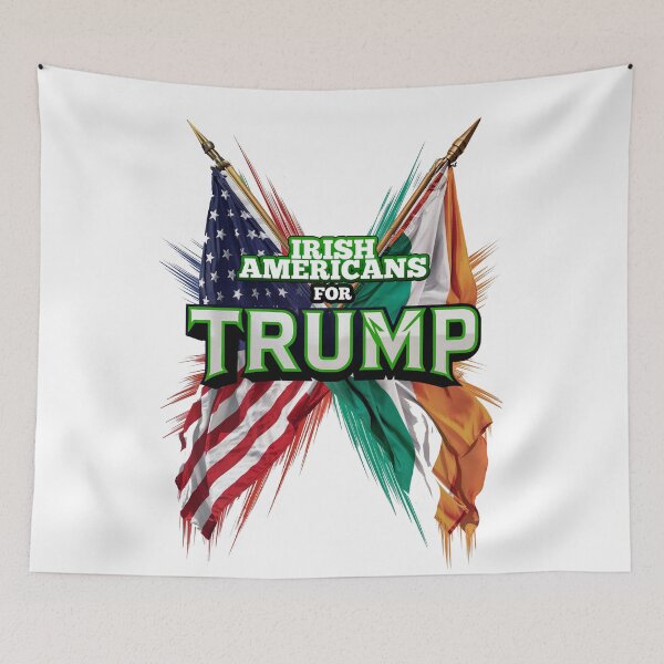 Item preview, Irish Americans for Trump. Donald Trump Supporters Design designed and sold by REAL IRISH GIFTS.