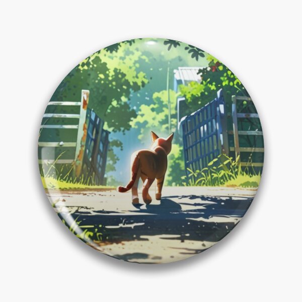 Item preview, "Countryside Explorer" anime style cat illustration designed and sold by KatDesings.
