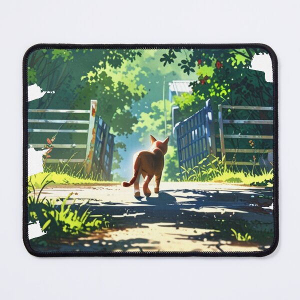 Item preview, "Countryside Explorer" anime style cat illustration designed and sold by KatDesings.
