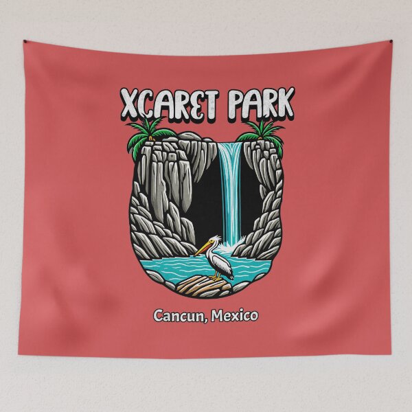 Item preview, Xcaret Park Waterfall, Cancun designed and sold by Rokoyo Prints.