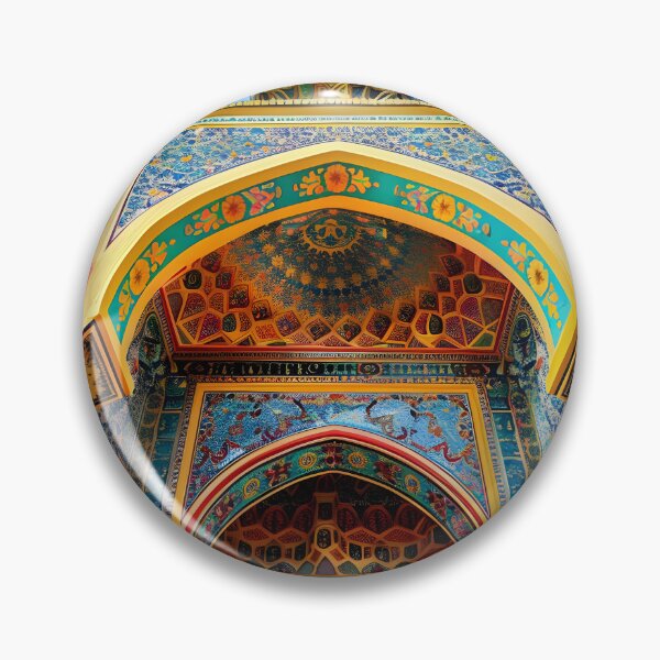 Item preview, Vibrant ornate building with intricate arched entrance designed and sold by Artessie.