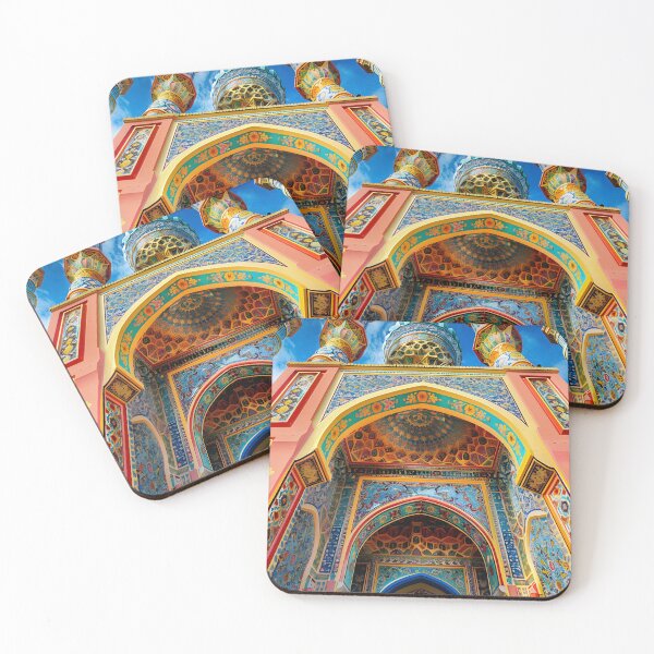 Item preview, Vibrant ornate building with intricate arched entrance designed and sold by Artessie.