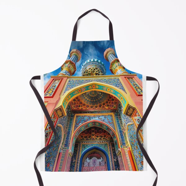 Item preview, Vibrant ornate building with intricate arched entrance designed and sold by Artessie.