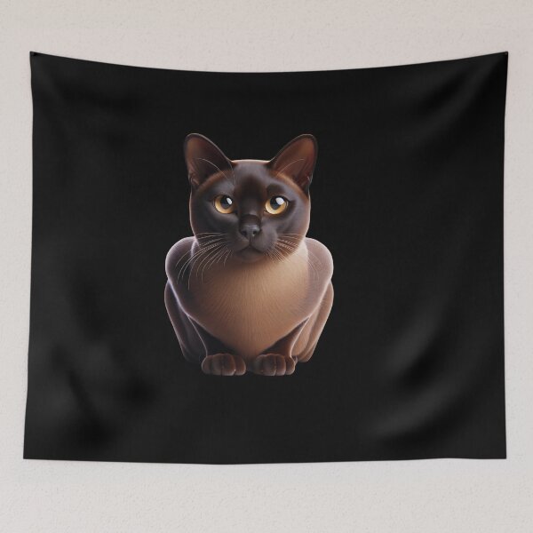 Item preview, Burmese Cat Tee - Cute Brown Feline designed and sold by IKOK.