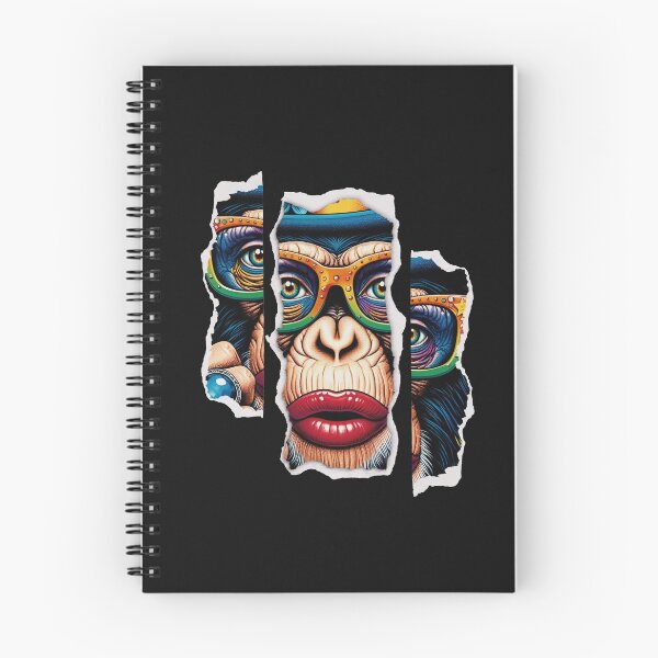 Item preview, Humorous Chimpanzee in Pop Art Style with Human Accessories | Colorful and Playful Animal Art designed and sold by RebeccaRe.