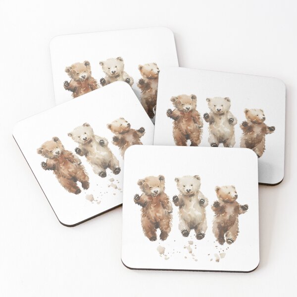 Item preview, Adorable Baby Bears: Watercolor Joy designed and sold by AI-Only Creations.