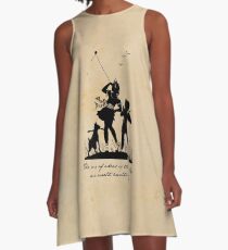 Edith Wharton - Luft der Ideen A-Linien Kleid