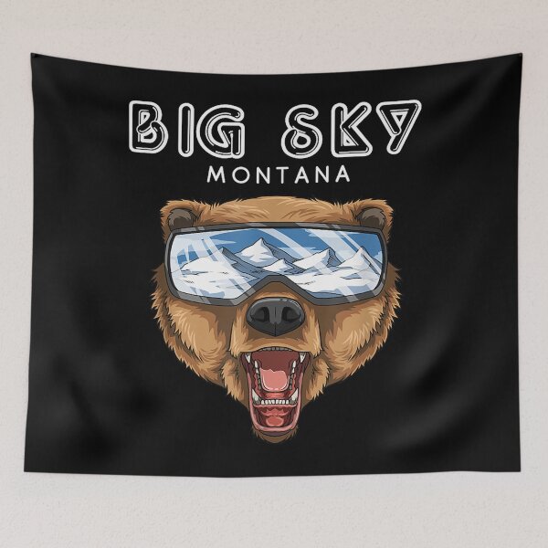 Item preview, Montana Big Sky - USA Grizzly Ski T-Shirt designed and sold by Irakalu.