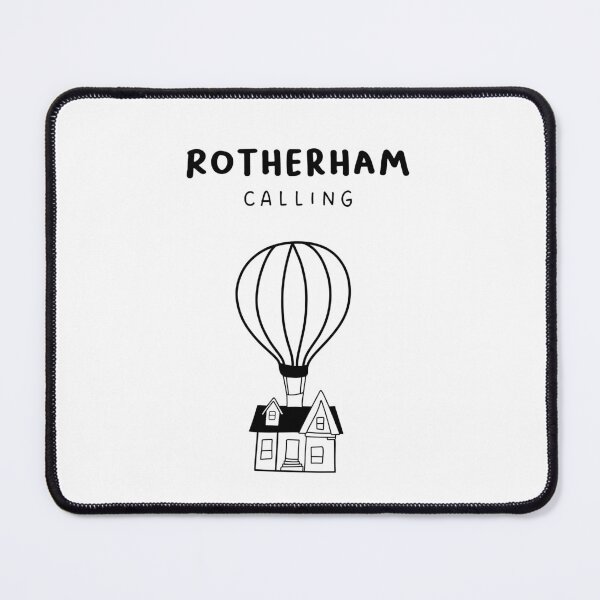 Item preview, Rotherham Calling - Fun Hot Air Balloon and House Drawing | City in England / UK designed and sold by RM-Journey.