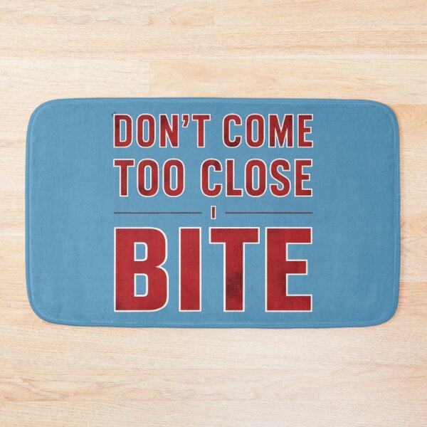 Item preview, Don't Come Too Close I Bite Vampire Fiction Fantasy Series| Blood Red White Outline designed and sold by gyrate.