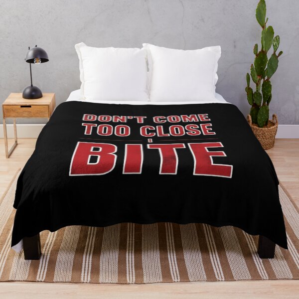 Item preview, Don't Come Too Close I Bite Vampire Fiction Fantasy Series| Blood Red White Outline designed and sold by gyrate.